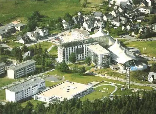 Ansichtskarte, Masserberg, Luftbild, Hotel Rennsteig, 1998