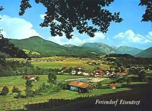 Ansichtskarte, Eisenärzt, Übersicht mit Feriendorf, ca. 1975