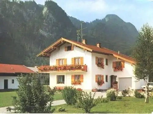 Ansichtskarte, Oberwössen, Gästehaus Aberger, ca. 1974