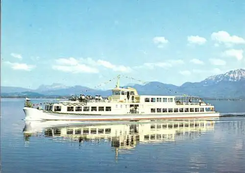 Ansichtskarte, Chiemsee, MS "Edeltraud", ca. 1978