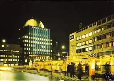 Ansichtskarte, Hannover, Anzeiger-Hochhaus, Nachtaufnahme, um 1978