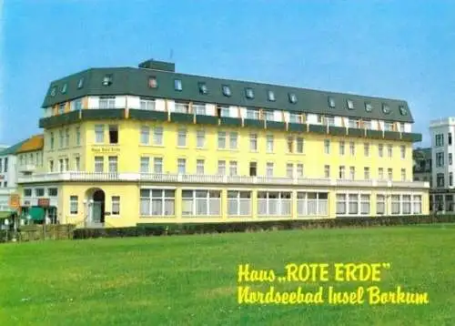 Ansichtskarte, Nordseebad Insel Borkum, Haus "Rote Erde", Version 2, um 1988