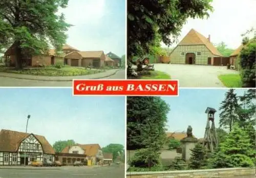 Ansichtskarte, Oyten - Bassen, vier Abb., 1988