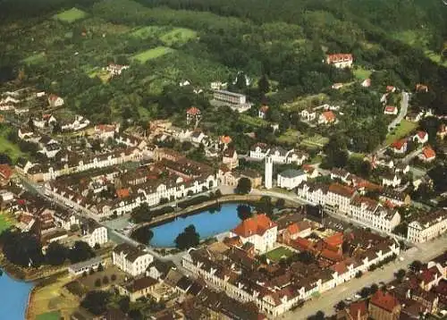 Ansichtskarte, Karlshafen Oberweser, Luftbildübersicht, ca. 1979