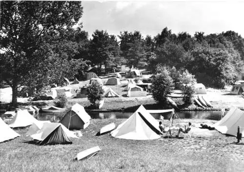 AK, Groß Quassow, Kanusportzentum - Zeltplatz, belebt, 1975