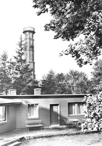 AK, Altenberg Osterzgeb., Aussichtsturm und Bergbaude auf dem Geising, 1979