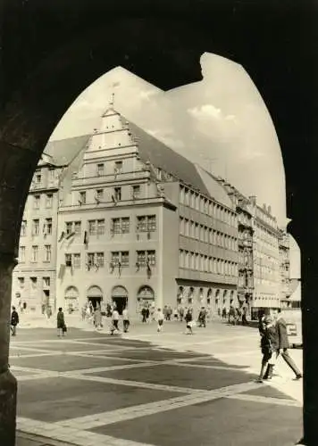 Ansichtskarte, Leipzig, Blick zur Alten Waage, 1973
