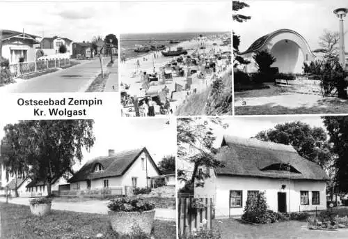 AK, Ostseebad Zempin Kr. Wolgast, fünf Abb., 1983