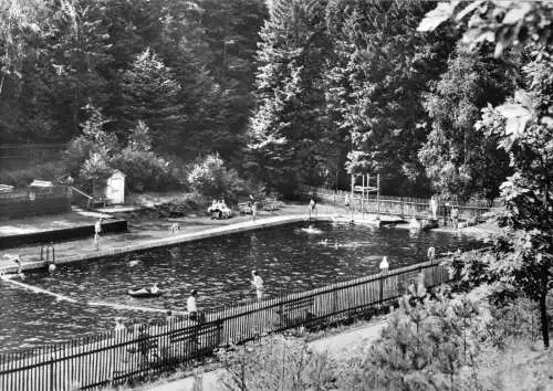 AK, Schöna Sächs. Schweiz, Waldbad, 1979