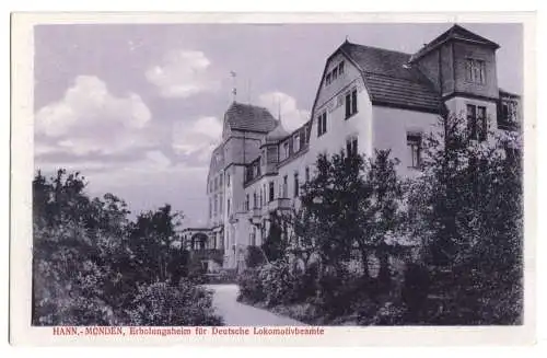 AK, Hann. Münden, Erholungsheim für Lokomotivbeamte, 1917