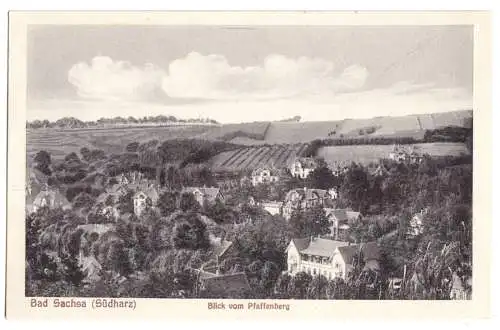 AK, Bad Sachsa Südharz, Blick v. Pfaffenberg, um 1930