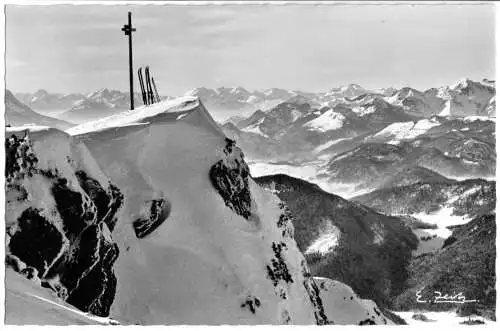 AK, Dürnbachhorngipfel bei Reit im Winkl, um 1958