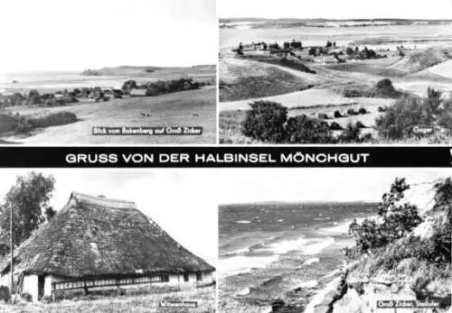 AK, Insel Rügen, Halbinsel Mönchgut, vier Abb., 1981