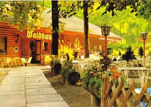 AK, Berlin Grunewald, Restaurant Waldhaus, Version 1, um 1980