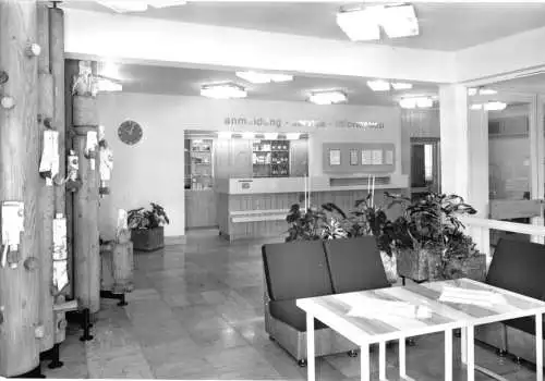 AK, Erlbach Vogtl., Ferienheim, Foyer, 1978