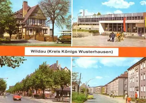 Ansichtskarte, Wildau Kr. Königs Wusterhausen, vier Abb., 1981