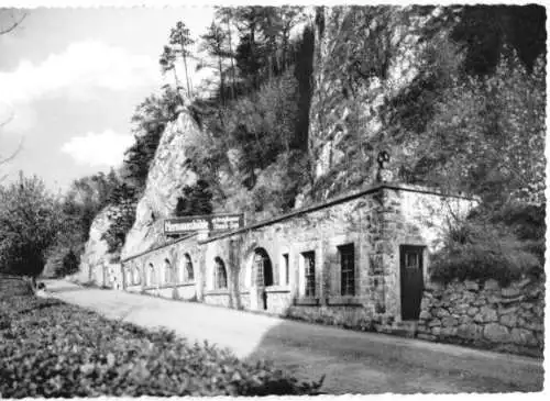 AK, Rübeland Harz, Eingang zur Hermannshöhle V2, 1960