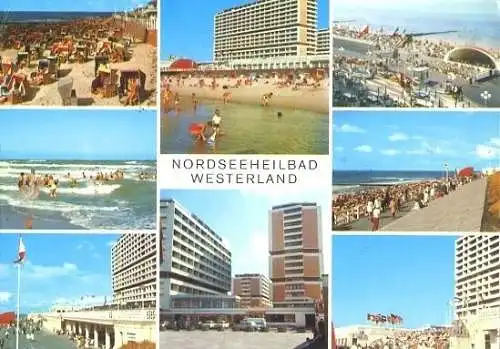 AK, Westerland, 8 Abb., ca. 1970