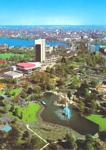 AK, Hamburg, Blick vom Fernsehturm, um 1988