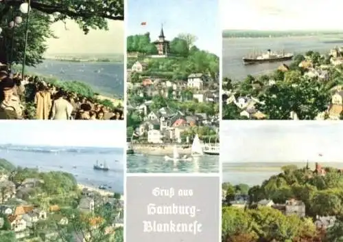 AK, Hamburg Blankenese, 5 Abb., um 1960