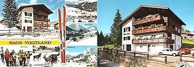 Doppel-AK, Riezlern Kleinwalsertal, Gästehaus, um 1980