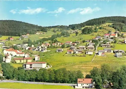 Ansichtskarte, Warmensteinach, Teilansicht, 1982