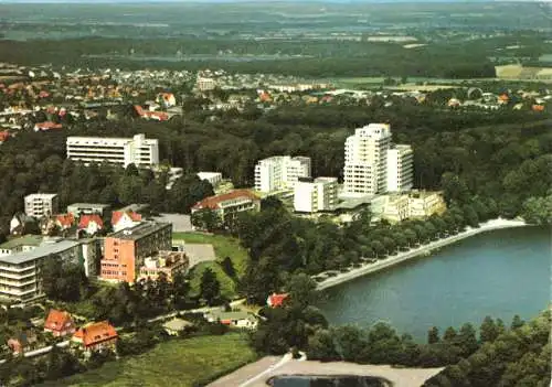 Ansichtskarte, Bad Segeberg, Kurzentrum, Luftbildansicht, 1976