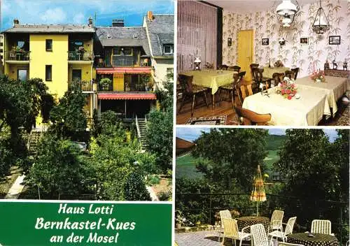 Ansichtskarte, Bernkastel-Kues, Haus Lotti, drei Abb., 1981