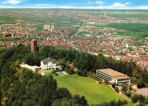 Ansichtskarte, Karlsruhe, Sportschule Schöneck des Badischen Fußballverbandes, um 1980