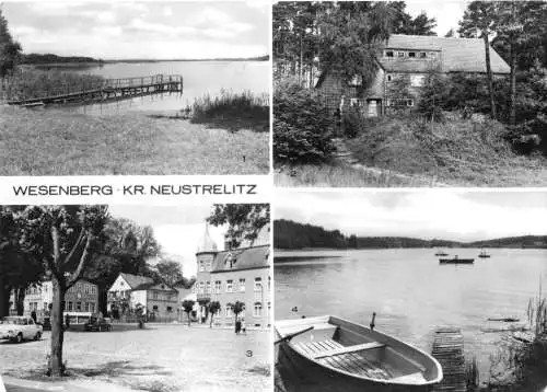 AK, Wesenberg Kr. Neustrelitz, vier Abb., 1975