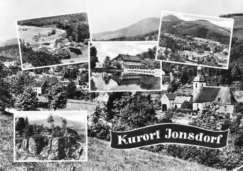 AK, Kurort Jonsdorf Kr. Zittau, fünf Abb., gestaltet, 1966