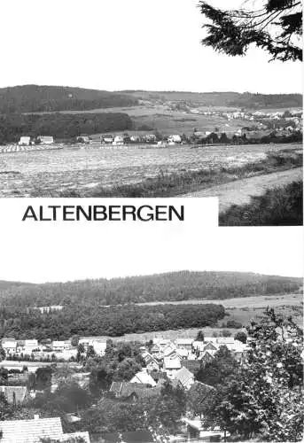 Ansichtskarte, Altenbergen Kr. Gotha, zwei Abb., 1981