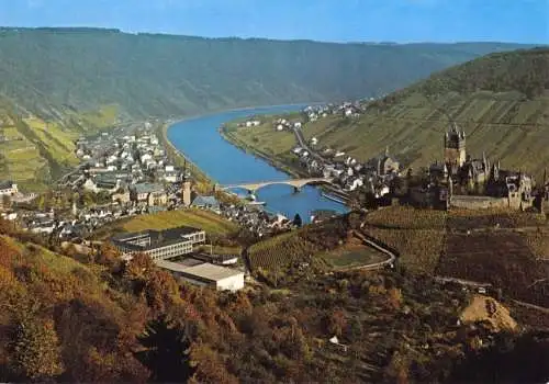 AK, Cochem a.d. Mosel, Gesamtansicht, um 1990