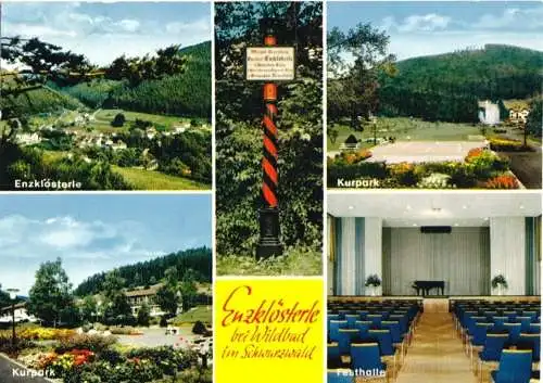 Ansichtskarte, Enzklösterle bei Widbad Schwarzw., fünf Abb., 1974