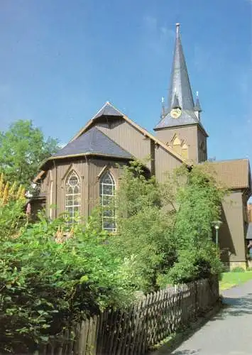 Ansichtskarte, Braunlage Harz, Ev-luth. Trinitatiskirche, um 1988