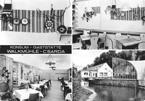 Ansichtskarte, Sangerhausen, Gastst. "Walkmühle - Csarda", 1975