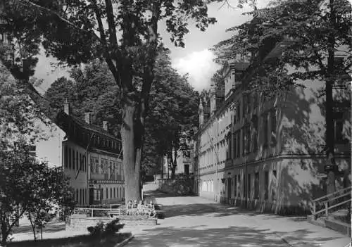 Ansichtskarte, Wolkenstein-Warmbad Erzgeb., Kurhaus und Badehaus, 1965