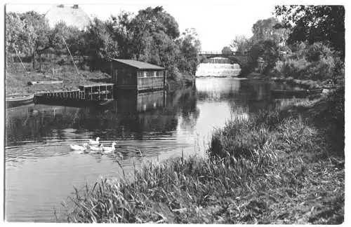 Ansichtskarte, Märkisch Buchholz, Am Kanal, 1963