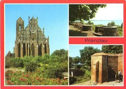 Ansichtskarte, Prenzlau, 3 Abb., u.a. HOG - Terrasse, 1983
