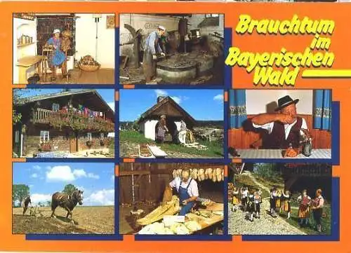 Ansichtskarte, Thurmansbang, Museumsdorf Bayerischer Wald, 1991