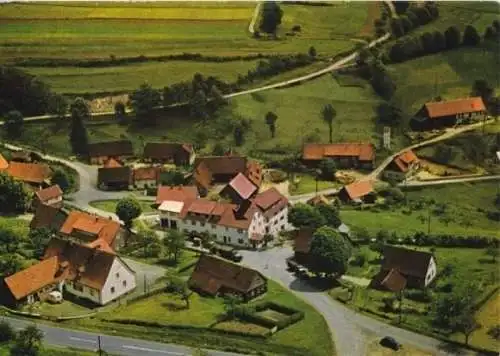 AK, Obernhausen Rhöngebirge, Luftbild, ca. 1970
