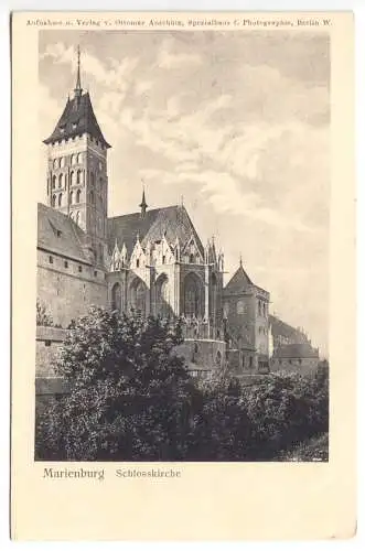 AK, Marienburg Westpr., Malbork, Die Marienburg, Schloßkirche, um 1912