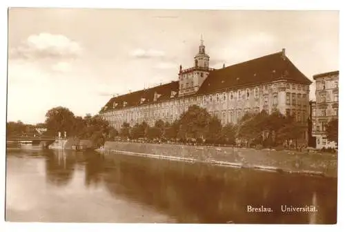 AK, Breslau, Wroclaw, Universität, 1929