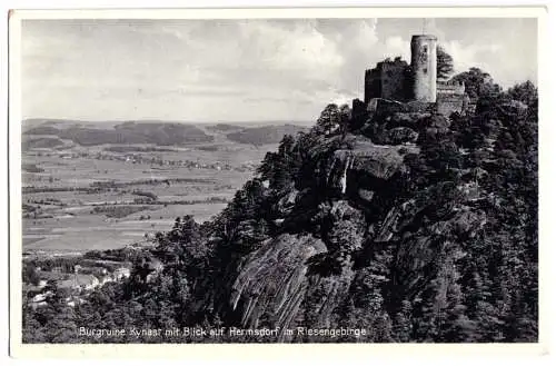 AK, Riesengebirge, Burgruine Kynast, 1936