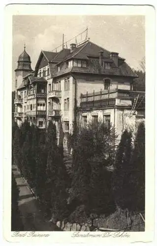 AK, Bad Reinerz, Duszniki-Zdrój, Sanatorium Dr. Schön, um 1930