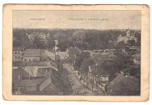 AK, Skierniewice, Woiwodschaft Łódź, Teilansicht, 1915