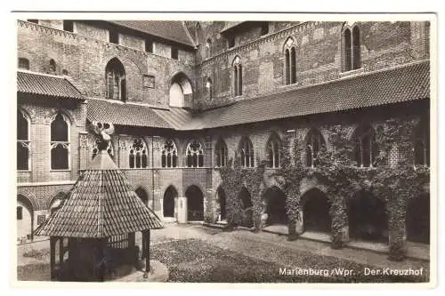 AK, Marienburg Westpr., Malbork, Die Marienburg, Der Kreuzhof, um 1938