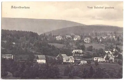 Ansichtskarte, Schreiberhau, Szklarska Poreba, Teilansicht, 1909