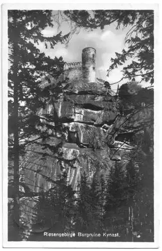 AK, Riesengebirge, Burgruine Kynast, 1935