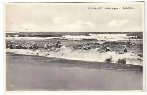 AK, Ostseebad Bodenhagen, Bagicz, Badeleben, 1930